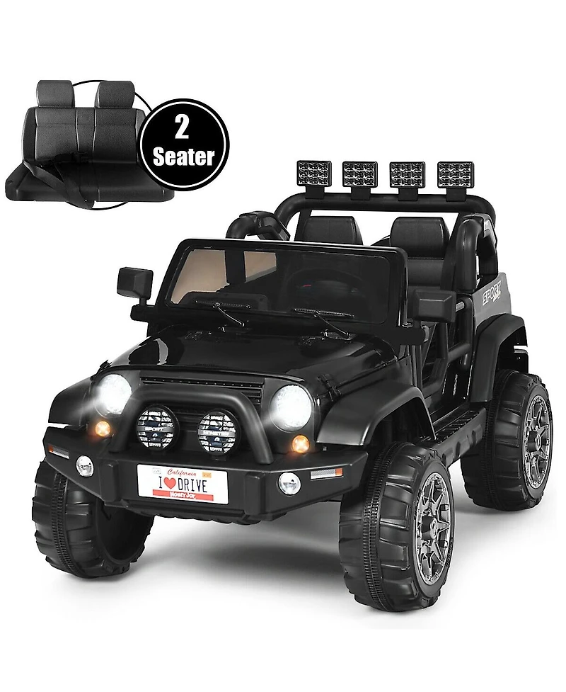 12V 2 Seater Kids Ride On Car with Storage Room