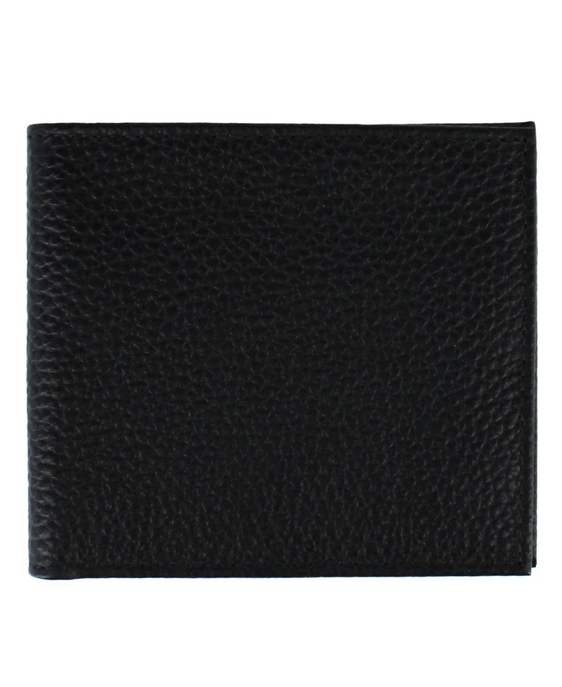 Trafalgar Men's Pierce Pebble Grain Classic Leather Bi-Fold Wallet