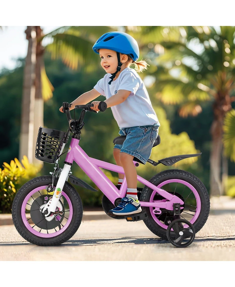 12 Inch Kids Bike for 3-8 Years Old Sport Bicycle with Adjustable Handlebar and Saddle