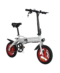 GoPowerBike GoBlitz Electric Bike | Lightweight Compact Design Folding Adult Mini E-Bike | Dual Disc Brakes | Throttle and Pedal Assist | 350W Motor |