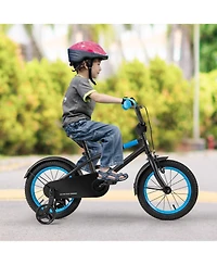 Kids Bike with Adjustable Handlebar and Saddle Blue