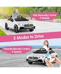 Mecale 12V Kids Ride on Car Mercedes-Benz Amg Cla 45 with Remote