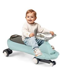Wiggle Car with Hauling Rope Ride on Toy with Under-Seat Storage