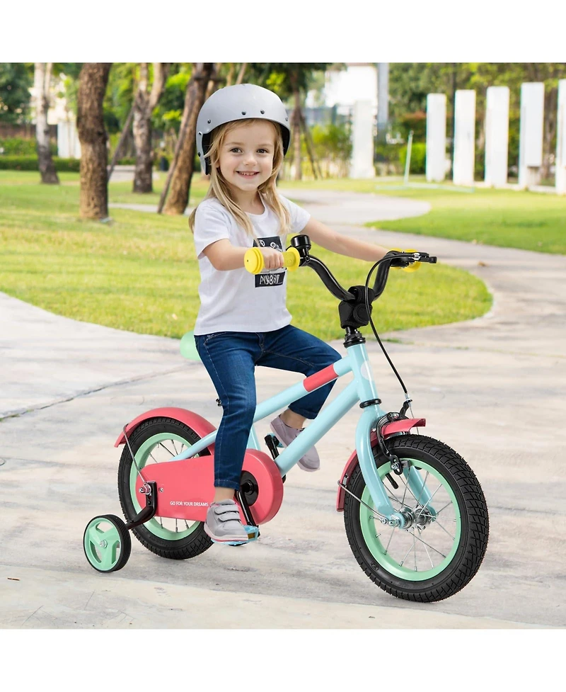 Kids Bike with Adjustable Handlebar and Saddle Blue