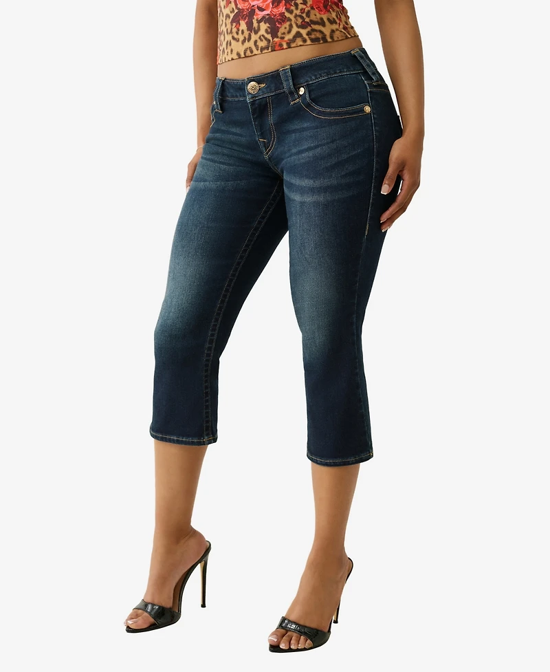 True Religion Women's Low Rise Capri Jeans