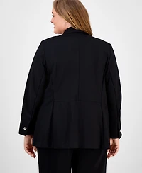 Anne Klein Plus Faux Double-Breasted Jacket