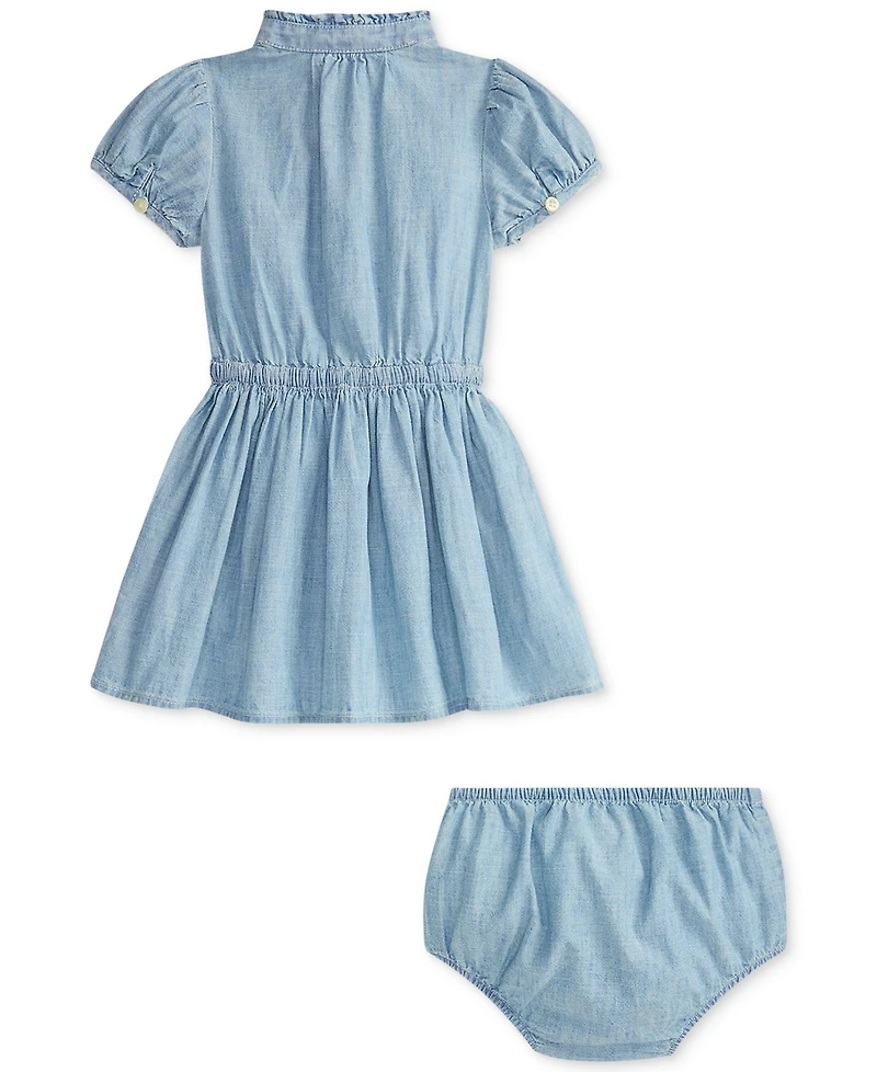 Polo Ralph Lauren Baby Girls Chambray Dress