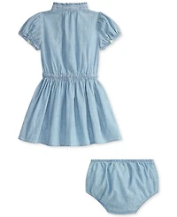 Polo Ralph Lauren Baby Girls Chambray Dress