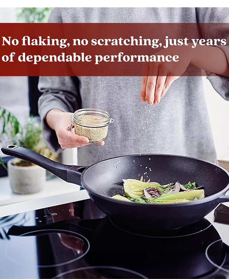 Alva Energy 12" Ceramic Nonstick Wok – Pfas-Free, Non-Toxic Cookware