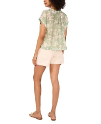 Vince Camuto Women's Shirred-Neck Peasant Blouse