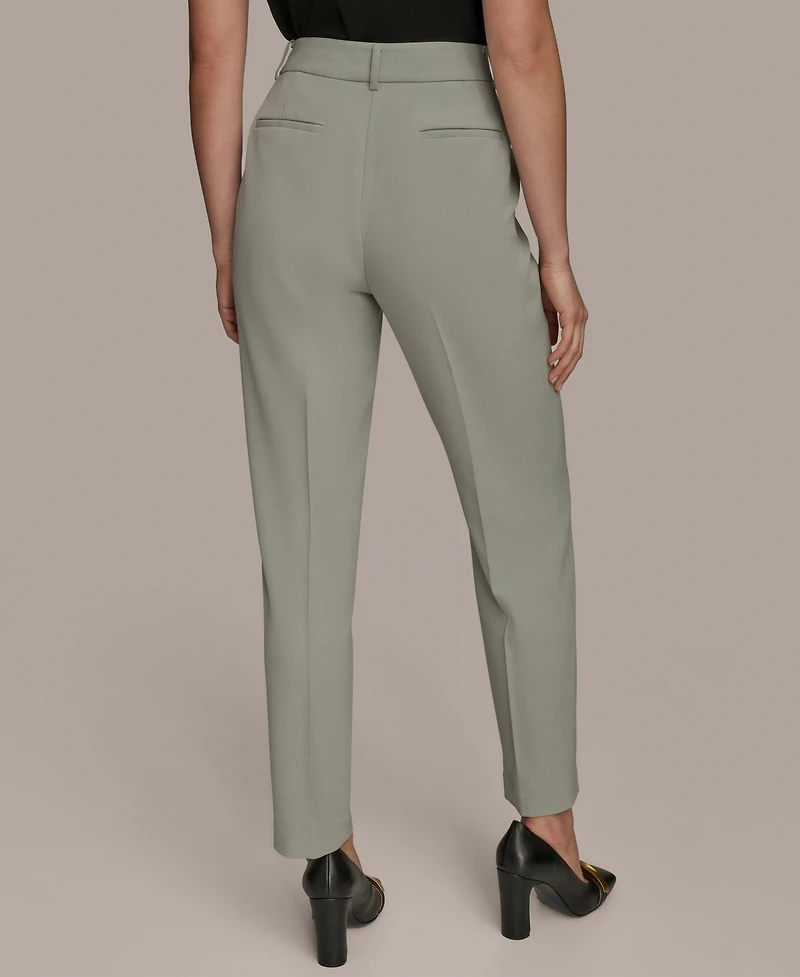 Donna Karan New York Women's Flat-Front Straight-Leg Pants