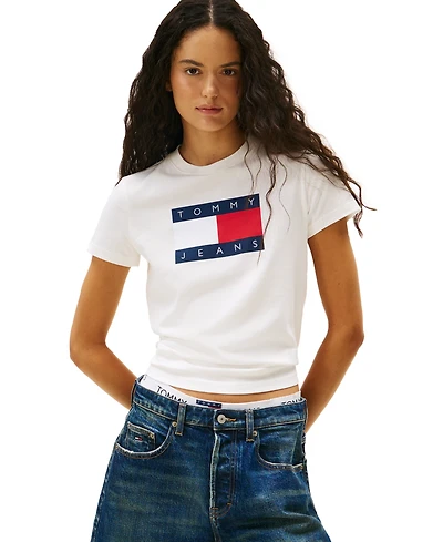 Tommy Jeans Women's Flag Logo T-Shirt