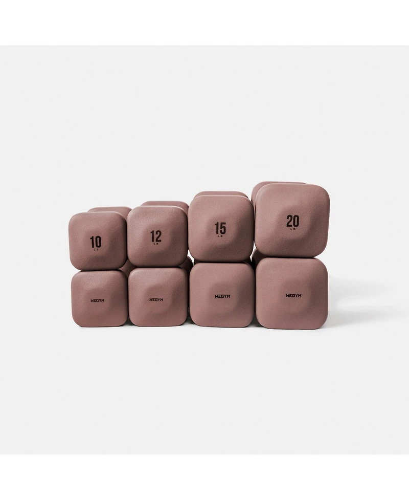 WeGym SafeGrip Dumbbells Upper Set - 10, 12, 15, 20 lbs