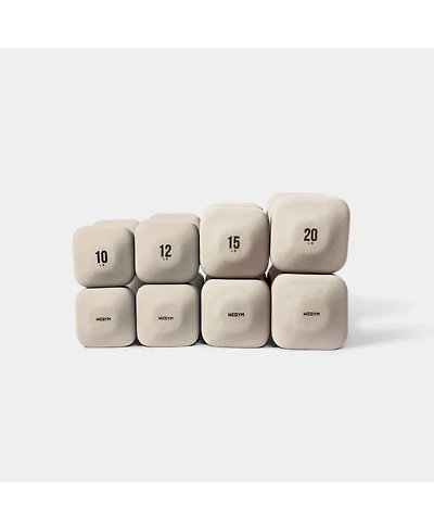 WeGym SafeGrip Dumbbells Upper Set - 10, 12, 15, 20 lbs
