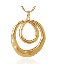 Bcbg Layered Spiral Pendant Necklace