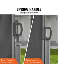 Slickblue Waterproof Retractable Side Awning Privacy Screen for Garden Patio or Balcony Use