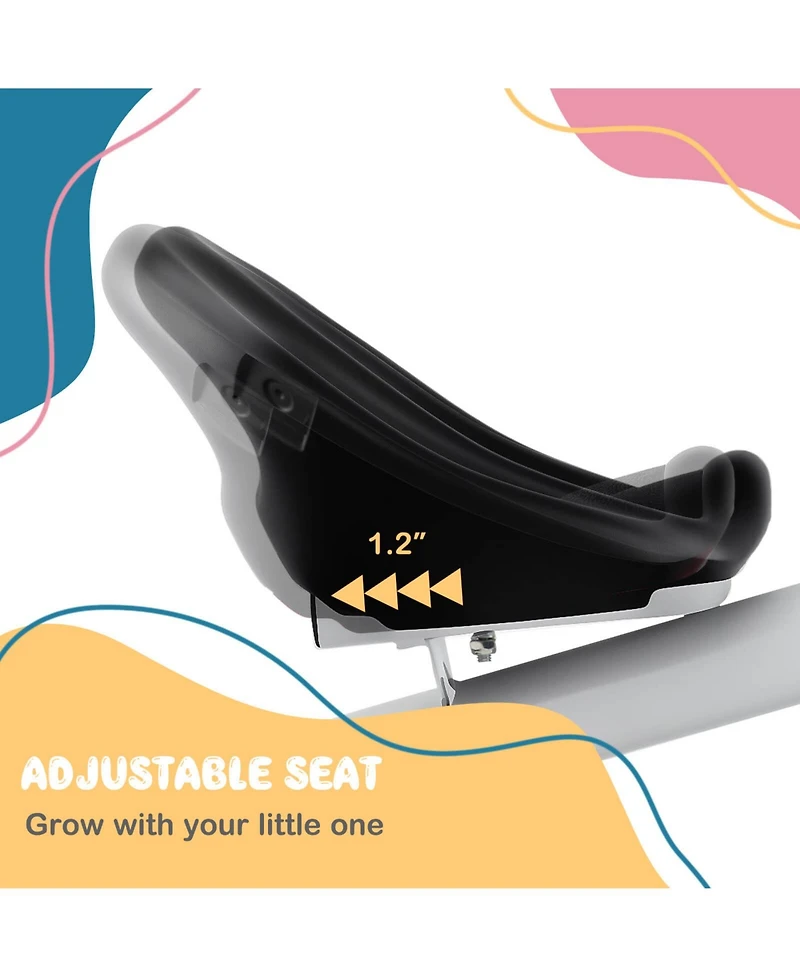 Toddler Tricycle Kids Trike with Adjustable Seat Front & Rear Storage Baskets