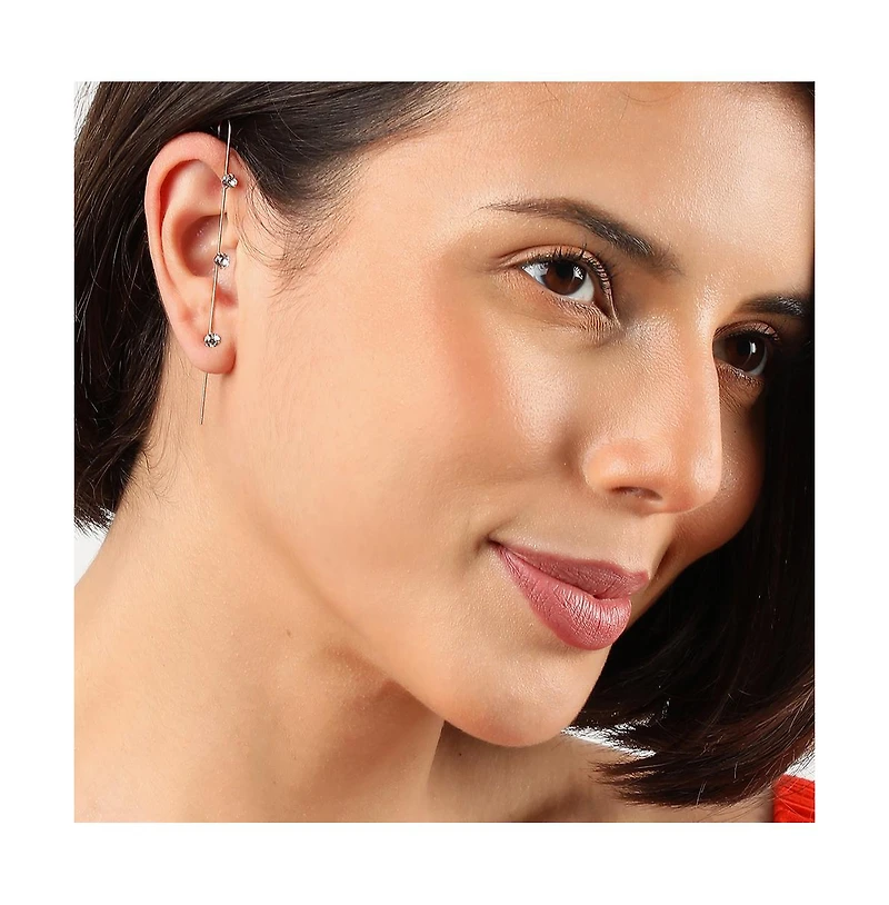 Sohi Crystal Cuff Earrings