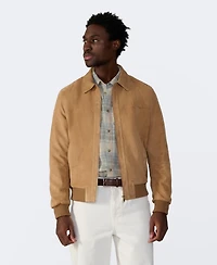 Furniq Uk Men's Men s Suede Bomber Jacket, Created for Macy