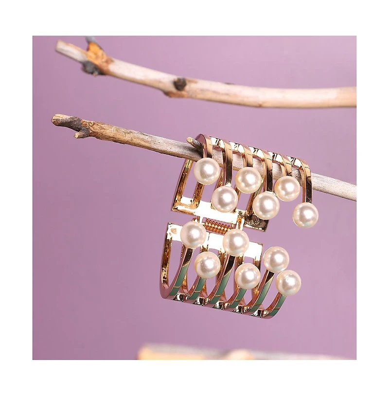 Sohi Ribbed-Pellet Cuff Bracelet