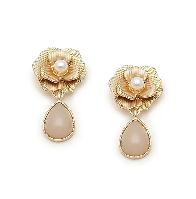Sohi Floral Drop Earrings