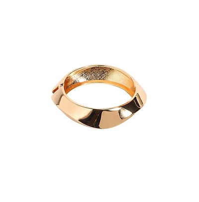 Sohi Metallic Wave Bangle Bracelet