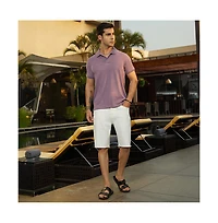 Campus Sutra Men's Beaver Brown Spirit Weave Polo T-Shirt