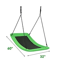 Gymax Boys 700lb Giant 60'' Platform Tree Swing Adults