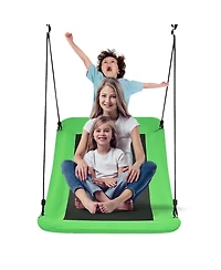 Gymax Boys 700lb Giant 60'' Platform Tree Swing Adults