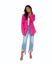 blue revival Women's Boyfriend Blazer