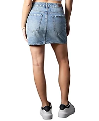 blue revival Women's On The Edge Denim Mini Skirt