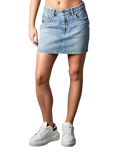 blue revival Women's On The Edge Denim Mini Skirt