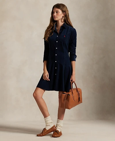 Polo Ralph Lauren Women's Cotton Corduroy A-Line Shirtdress