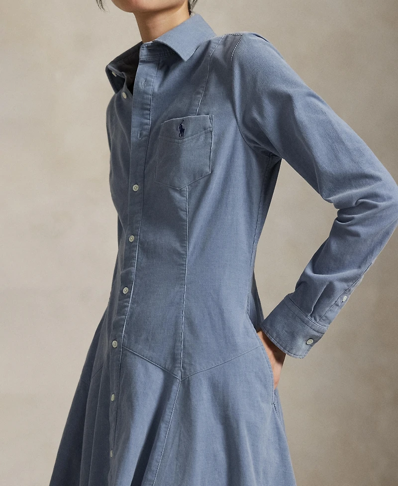 Polo Ralph Lauren Women's Cotton Corduroy A-Line Shirtdress