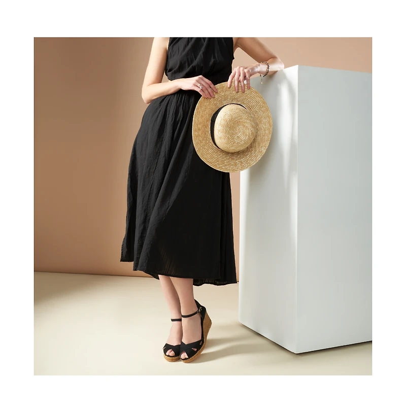 Aiguablava Canvas Espadrille Sandal Wedges