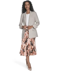 Calvin Klein Petite Notch Collar Open Front Blazer