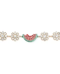 Betsey Johnson Faux Stone Backyard Cluster Link Bracelet