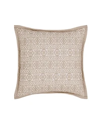 Royal Court Rosewood Quilted Square Decorative Pillow, 16" x 16"