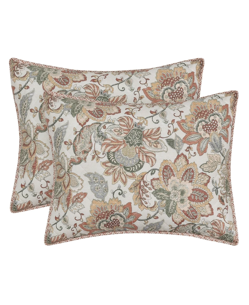 Royal Court Janessa Jacobean 3-Pc. Quilt Set, Full/Queen