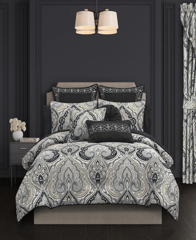 Royal Court Messina Damask 3-Pc. Comforter Set, King/California King