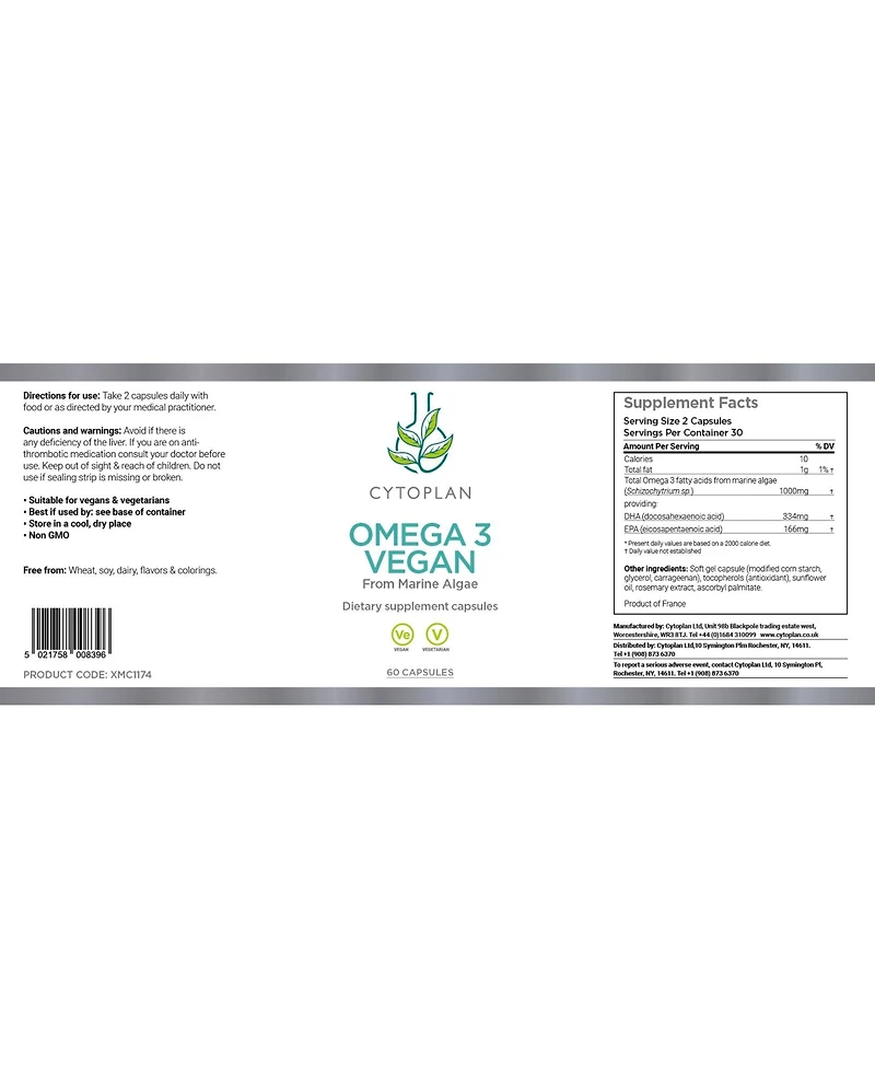 Cytoplan Omega 3 60 (caps) Usa