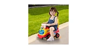 Classic Kids Ride On Car for Toddlers 1-3 with Music Steering Horn and Storage