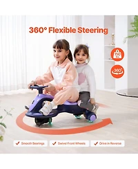 Electric Wiggle Car Energy Powered Kids Ride on Toys for Toddler Age 3+