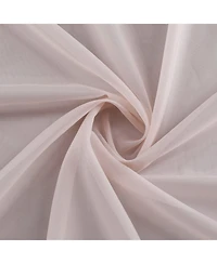 Kate Aurora Hotel Lux 1 Piece Rose Pink Sheer Window Scarf Treatment