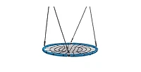 Slickblue Toddler Outdoor Spider Web Saucer Swing Round Swing Backyard Playground