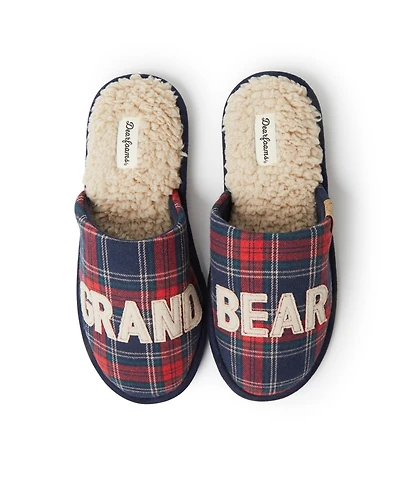 Dearfoams Men's Carson Grand Bear Grandpa Scuff House Slipper