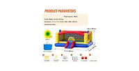 Outdoor Inflatable Bounce House Jumping Bouncer with Slide Blower and Storage Bag