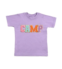 Sweet Wink Toddler Girls Camp Patch Short Sleeve T-Shirt