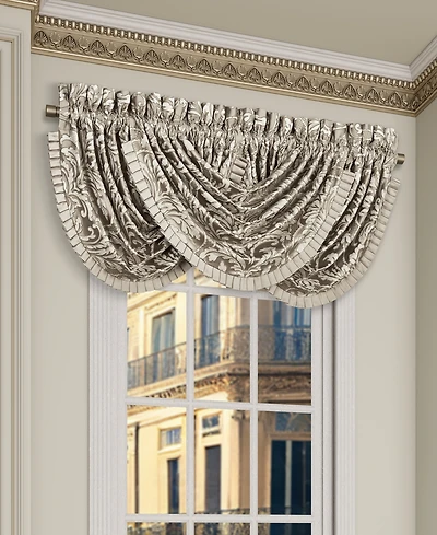 J Queen New York Brunello Window Waterfall Valance, 33" x 43"