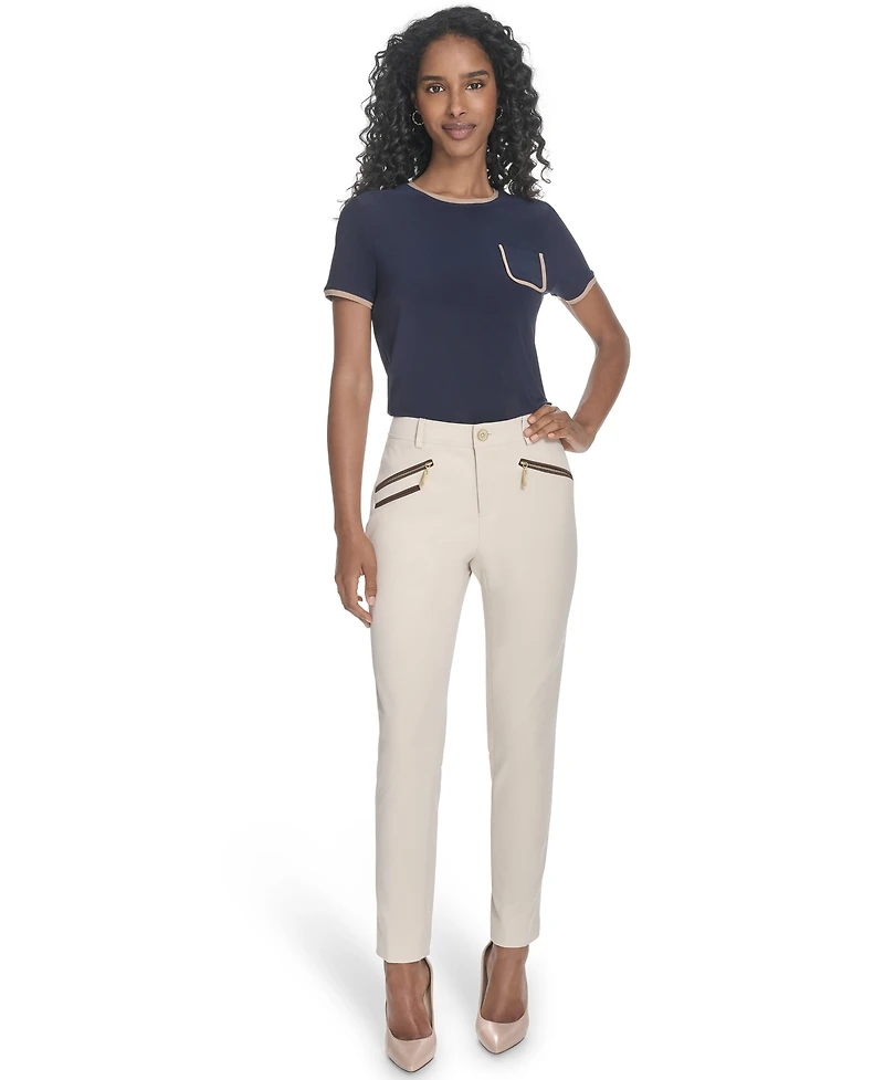 Tommy Hilfiger Women's Mid-Rise Slim-Fit Ankle Pants